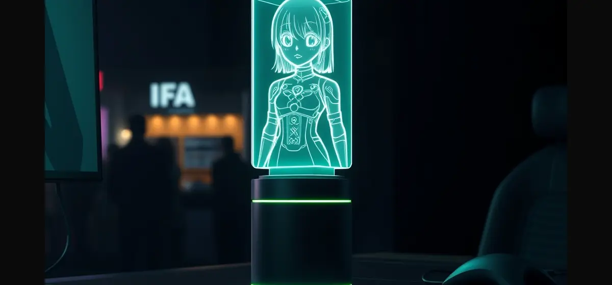 Razer AVA at IFA Berlin 2026 — conceptual render of a desktop hologram